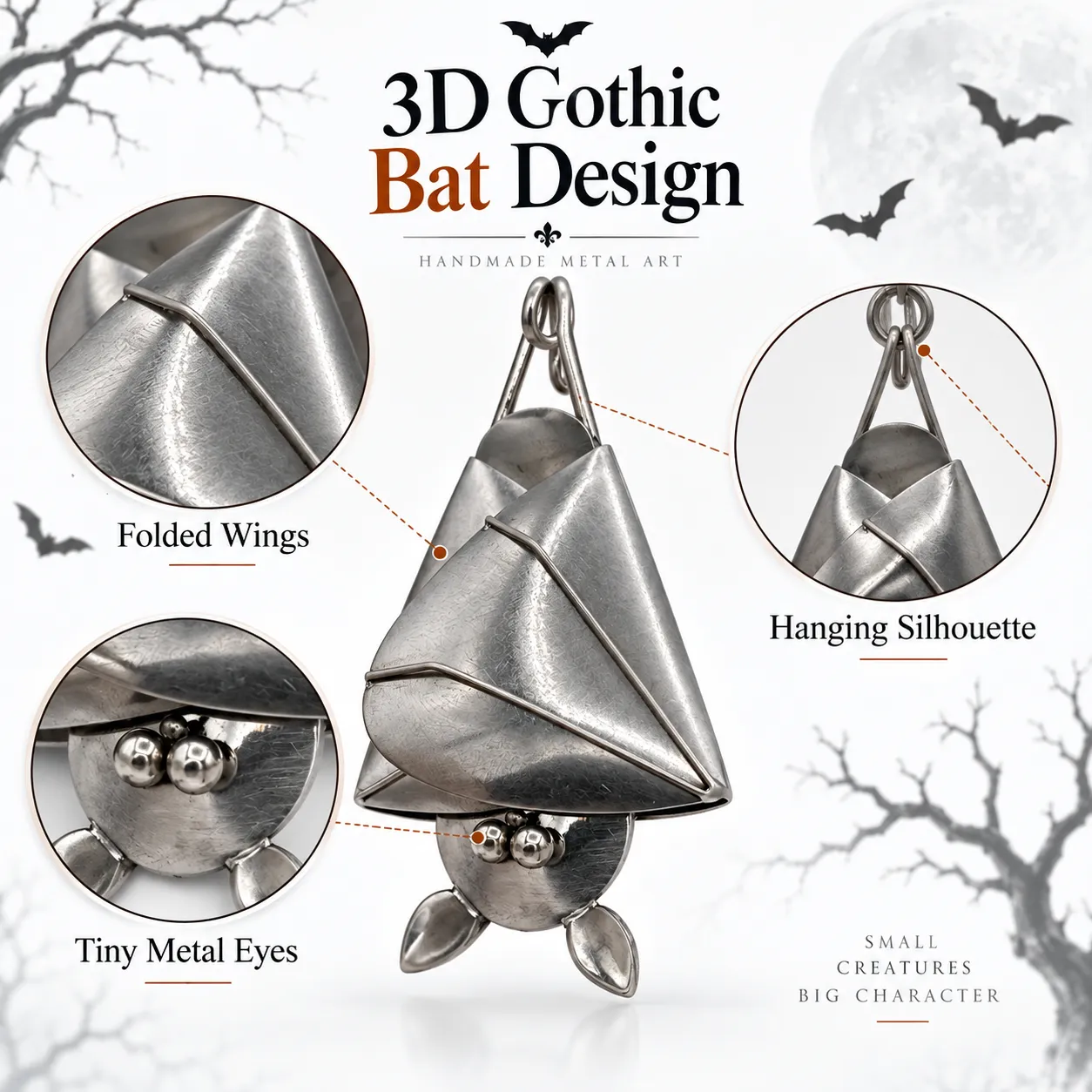 🔥Last Day 49% OFF - 🦇Handcrafted Shy Hanging Bat – Your New Little Houseguest