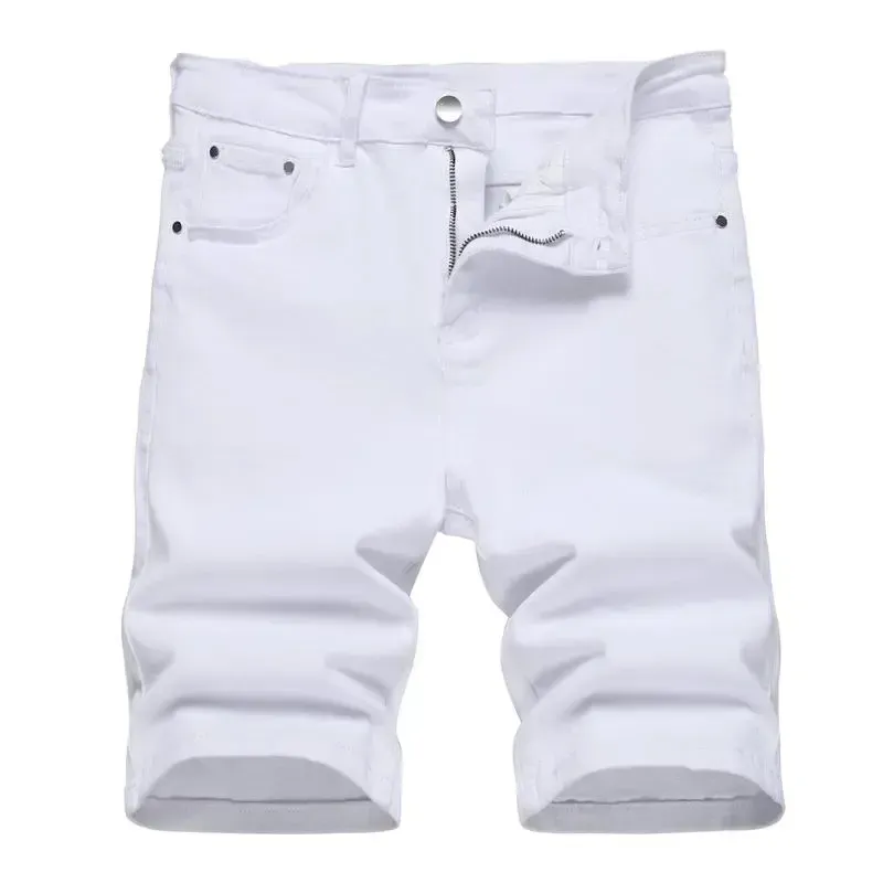 Men's Ripped Denim Shorts - Stretch - Distressed Street Style