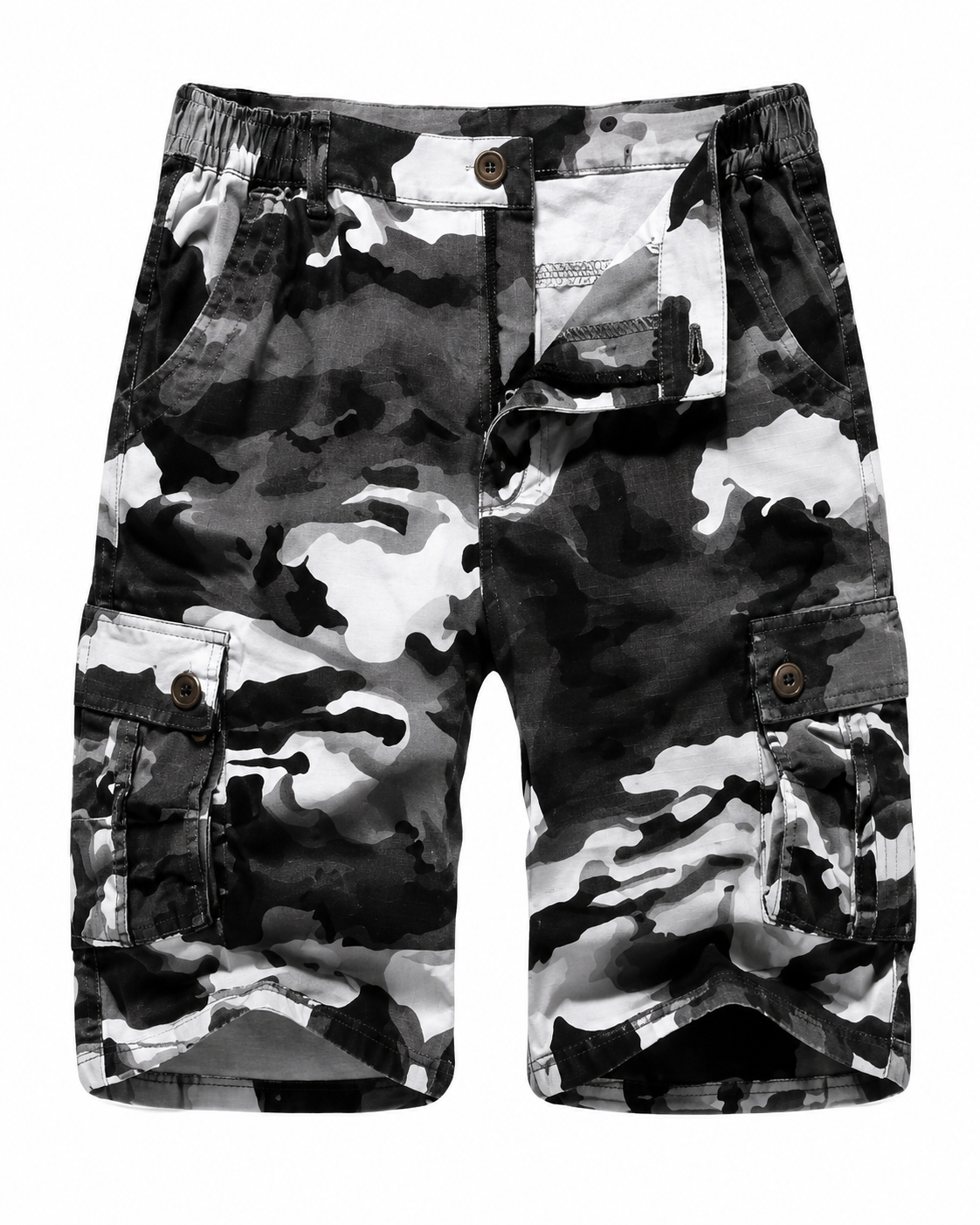 Camo Shorts for Men Classic Relaxed Fit Cargo Short Multi-Pocket Outdoor Shorts