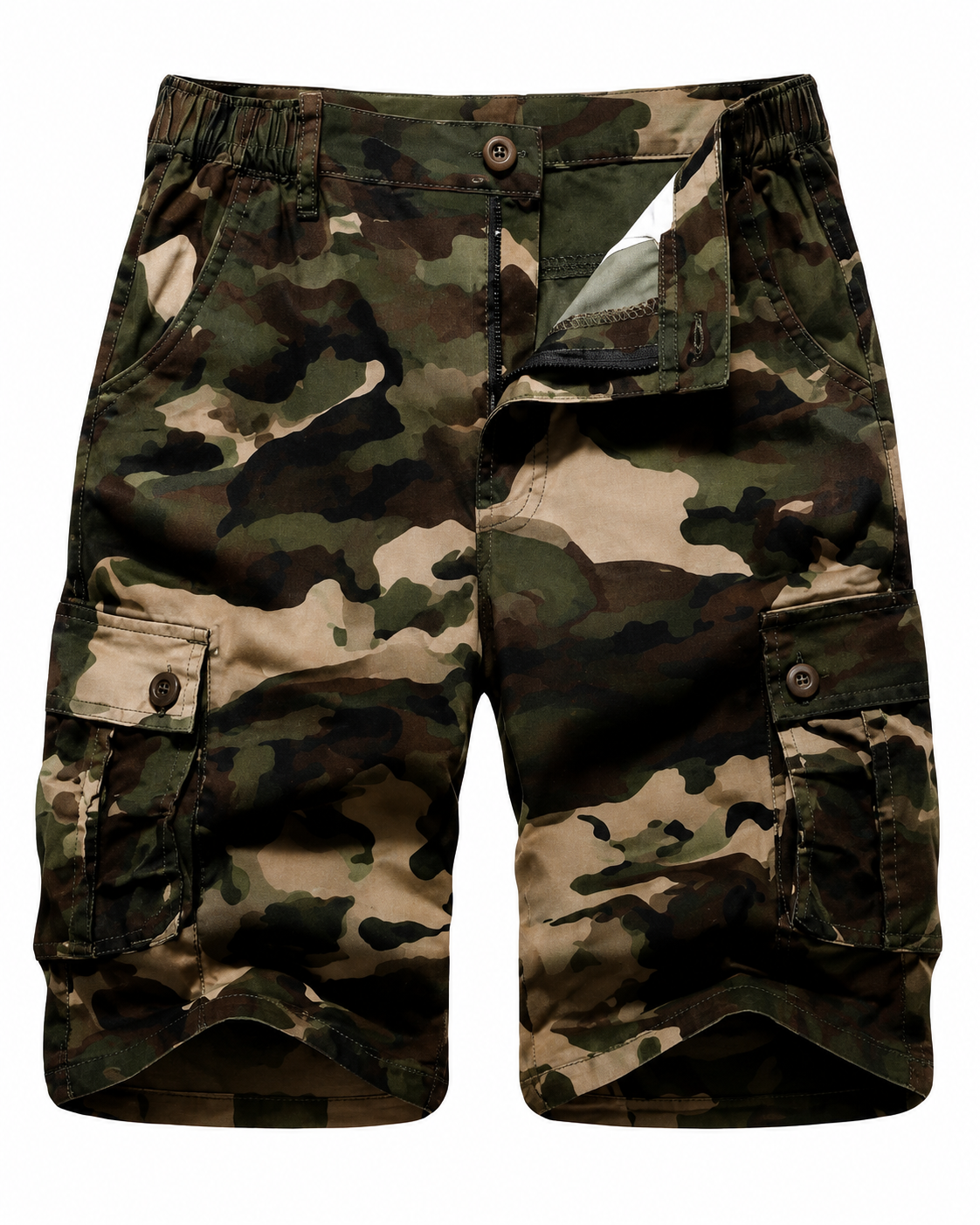 Camo Shorts for Men Classic Relaxed Fit Cargo Short Multi-Pocket Outdoor Shorts