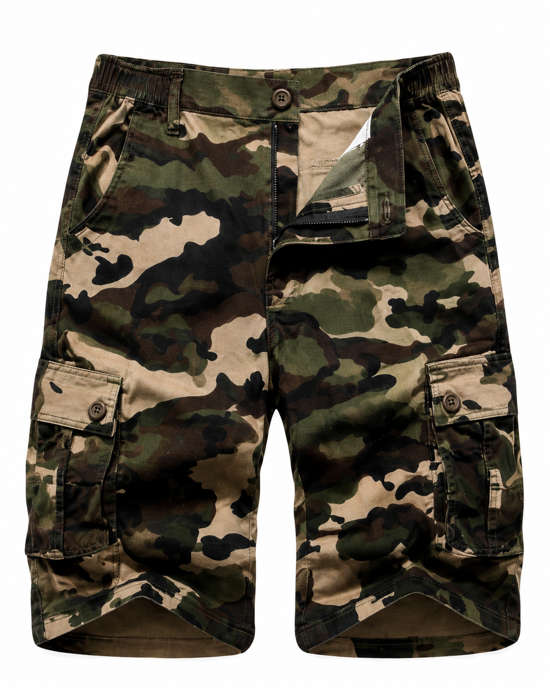Camo Shorts for Men Classic Relaxed Fit Cargo Short Multi-Pocket Outdoor Shorts