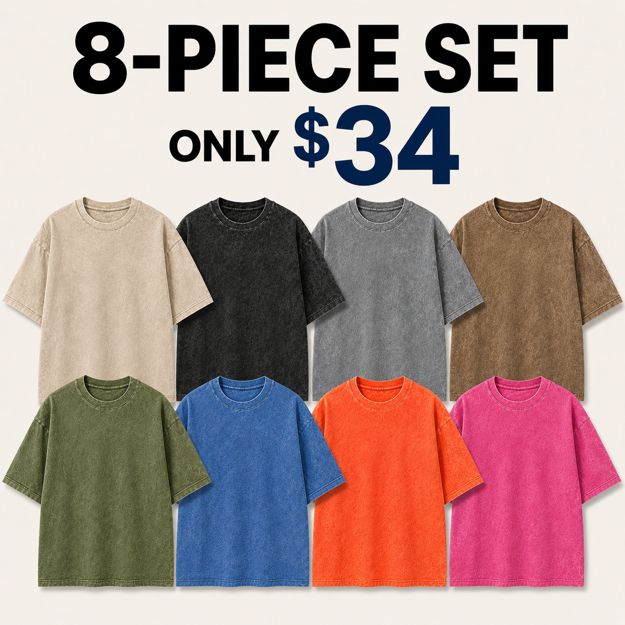 Men Oversized T Shirts Vintage Tee Loose Fit Short Sleeve Casual Streetwear Baggy Washed Unisex Tops