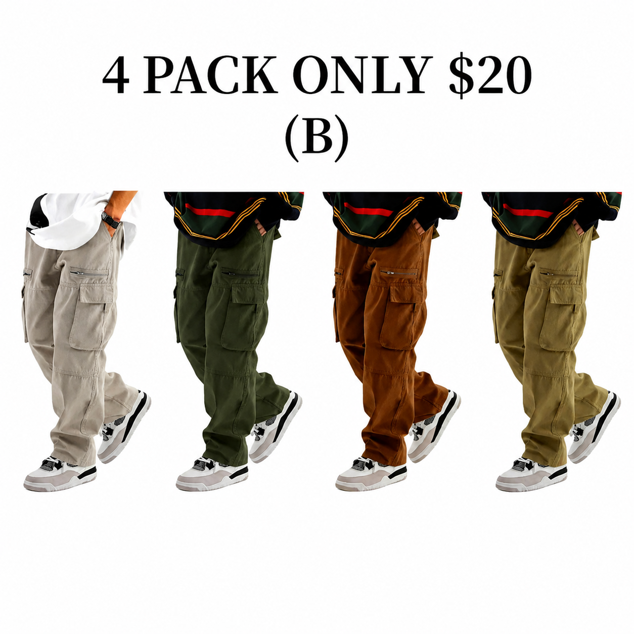Unisex Loose Cargo Pants - Casual Comfy.