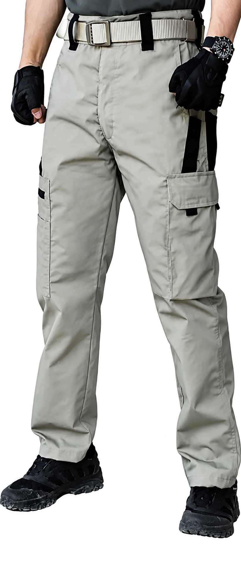 Men's Durable Solid and Printed Pocket Zipper Waterproof Tactical Overalls