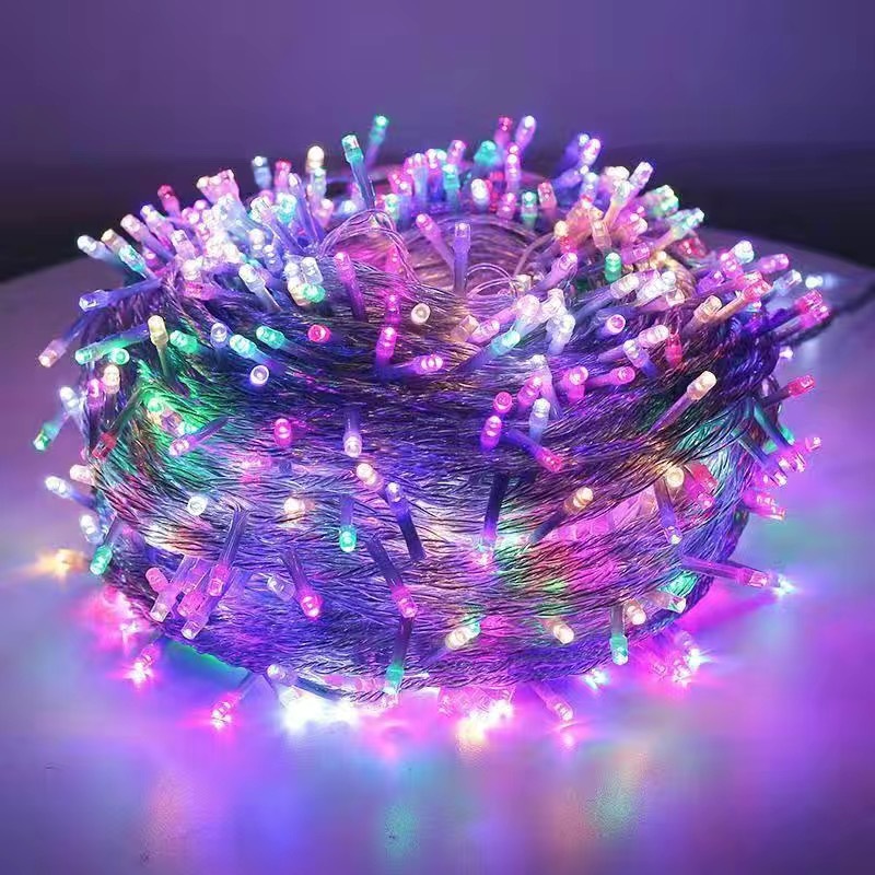 Mesebeli lila LED-es vízesésfények