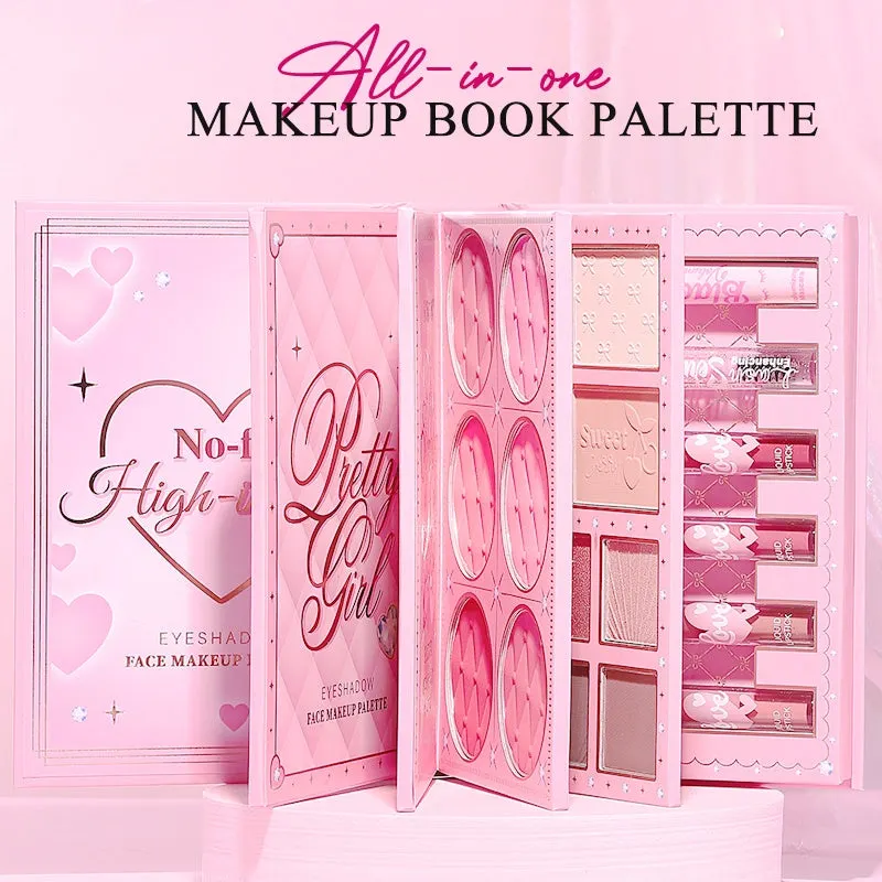 🎉✨️Hihetetlen 70% kedvezmény!💄Sminkesek ajánlásával!👱🏻‍♀️Egyetlen paletta lefedi az összes teljes arc kinézetedet! Mindent az egyben sminkpaletta könyvkészlet