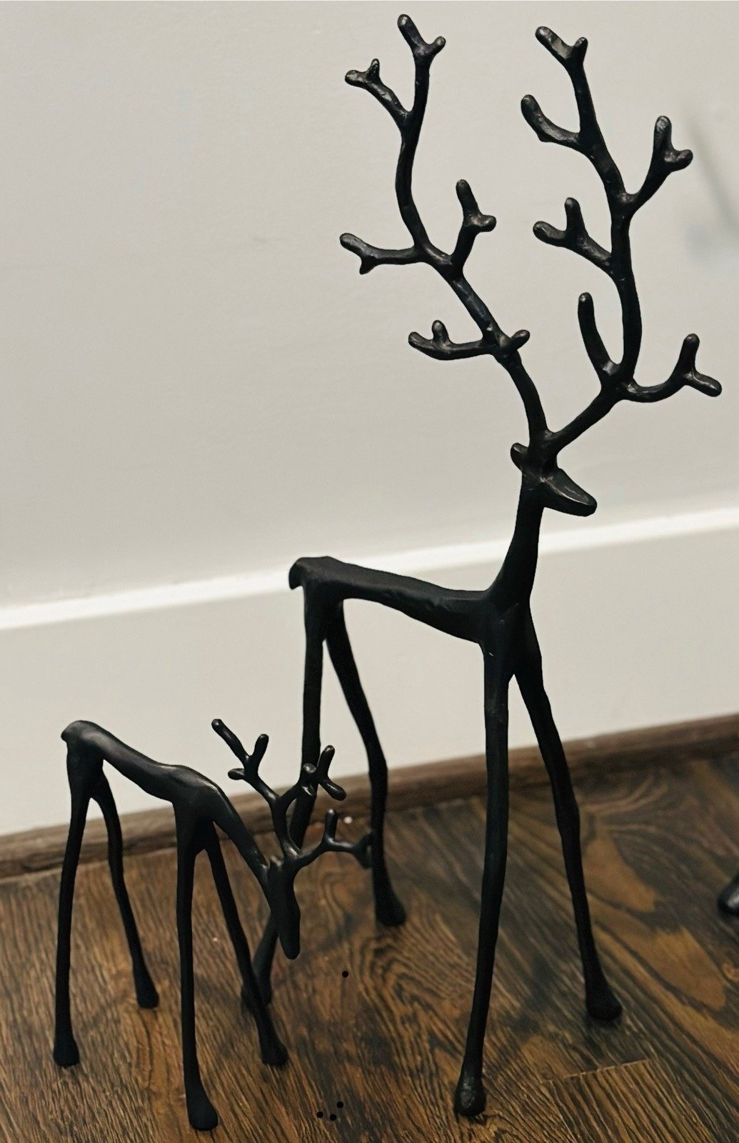 🎅Świąteczne bestsellery🦌Czarne figurki reniferów, dekoracje świąteczne
