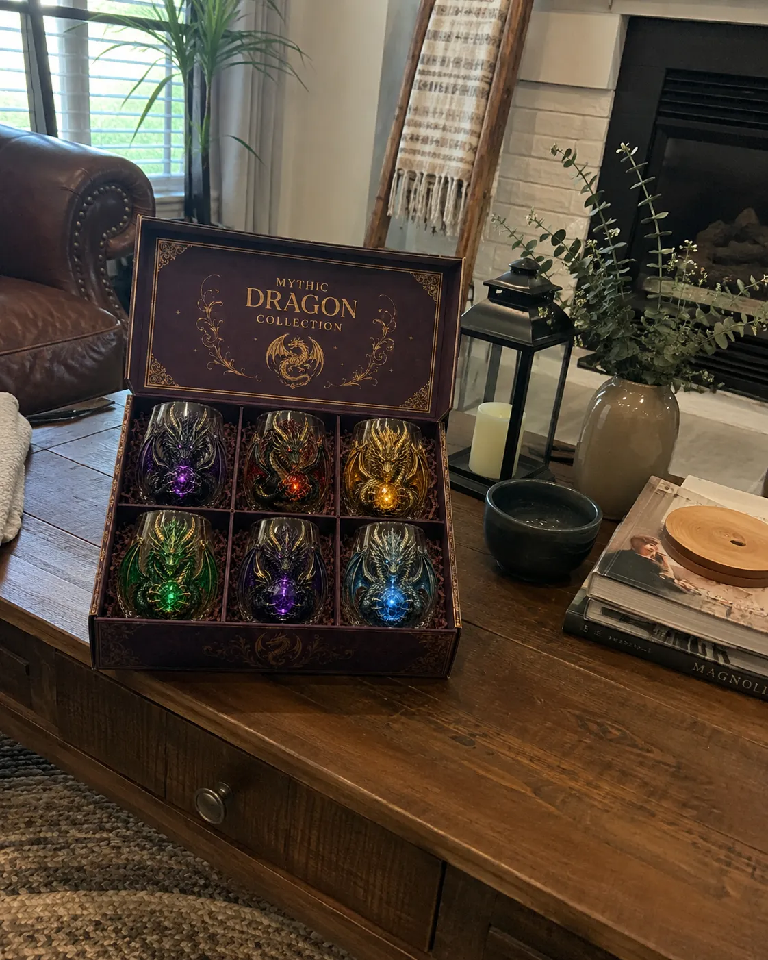 🐉✨ 3D-s mitikus sárkányos üvegpohár | Luxus kiemelt fantázia üvegáru whiskyhez, otthoni bárdekorációhoz és legendás ajándékokhoz 🎁