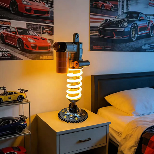 🔥Inspirált lengéscsillapító lámpa - Állítható LED lámpa játékosoknak és autórajongóknak