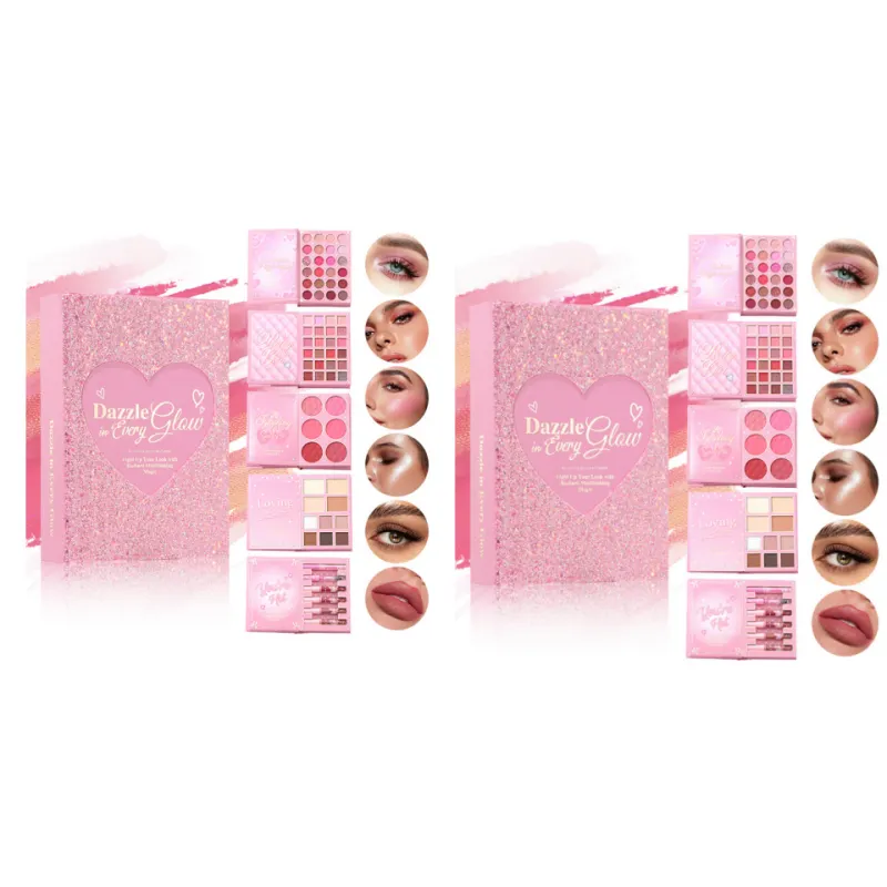 🎉✨️Hihetetlen 70% kedvezmény!💄Sminkesek ajánlásával!👱🏻‍♀️Egyetlen paletta lefedi az összes teljes arc kinézetedet! Mindent az egyben sminkpaletta könyvkészlet