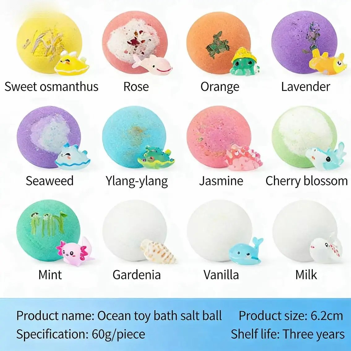 🛁 Gyerek meglepetés fürdőbombák (12 db-os csomag)
