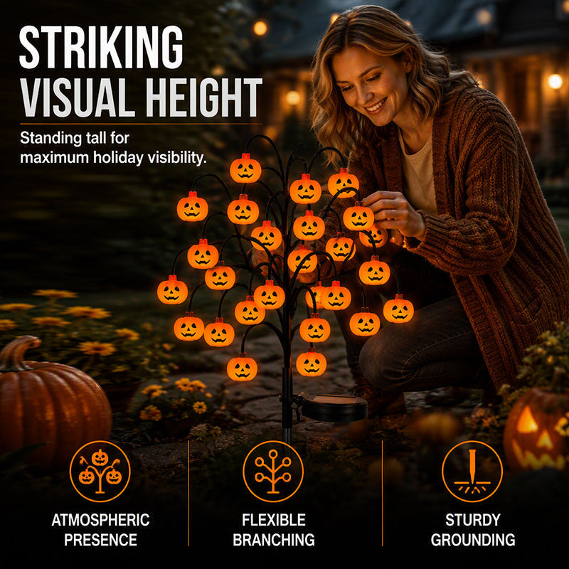 🎃HALLOWEEN NAGY AKCIÓ💞50 000+ DARAB ELADOTT!🦇 50% KEDVEZMÉNY!👻Vízálló Halloween töklámpás napelemes ágfények💀