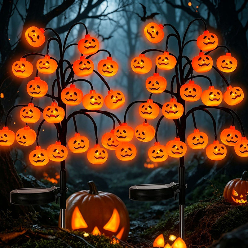 🎃HALLOWEEN NAGY AKCIÓ💞50 000+ DARAB ELADOTT!🦇 50% KEDVEZMÉNY!👻Vízálló Halloween töklámpás napelemes ágfények💀