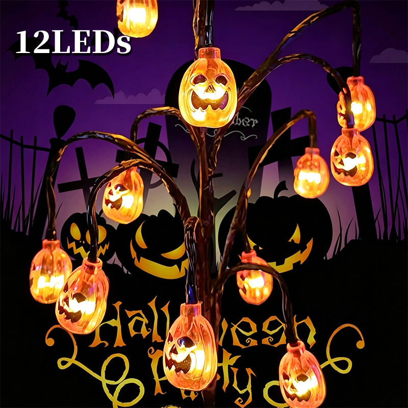 🎃HALLOWEEN NAGY AKCIÓ💞50 000+ DARAB ELADOTT!🦇 50% KEDVEZMÉNY!👻Vízálló Halloween töklámpás napelemes ágfények💀