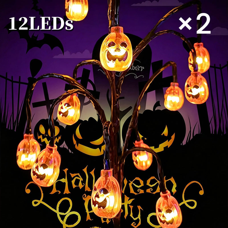 🎃HALLOWEEN NAGY AKCIÓ💞50 000+ DARAB ELADOTT!🦇 50% KEDVEZMÉNY!👻Vízálló Halloween töklámpás napelemes ágfények💀