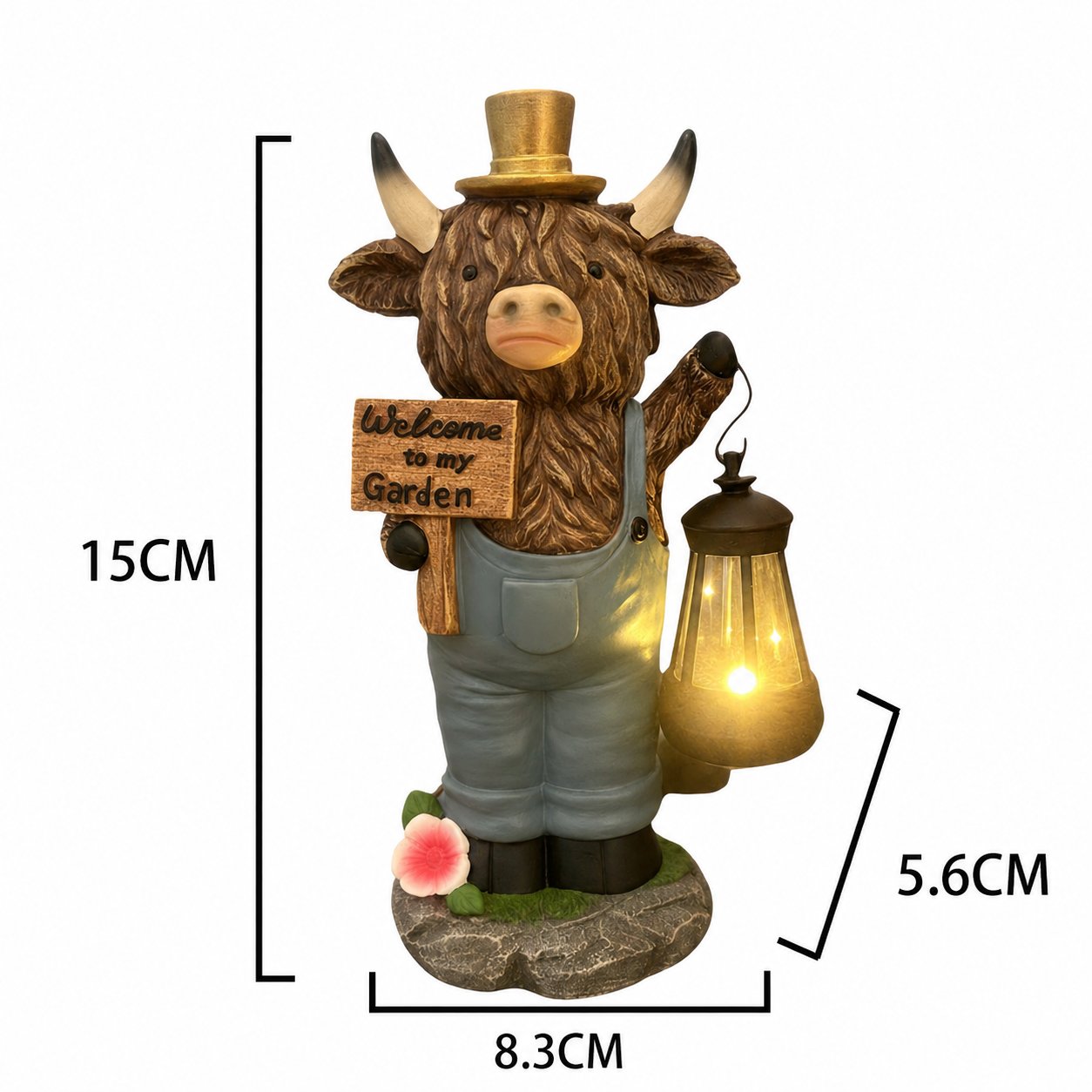 🐂Uvítacie svetlo v záhrade škótskych náhorných býkov