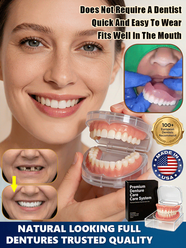 【💯Awarded the highest food-grade safety certification!💯】🔥High-quality denture set🔥👍Buy one get one free, 98.9% positive reviews, 99% repurchase rate!👍