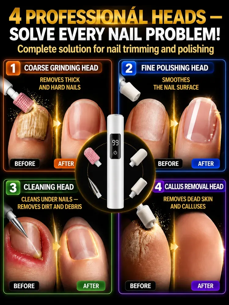 [Say goodbye to nail fungus&Get Perfect Nails Quickly] Electric Nail Polisher