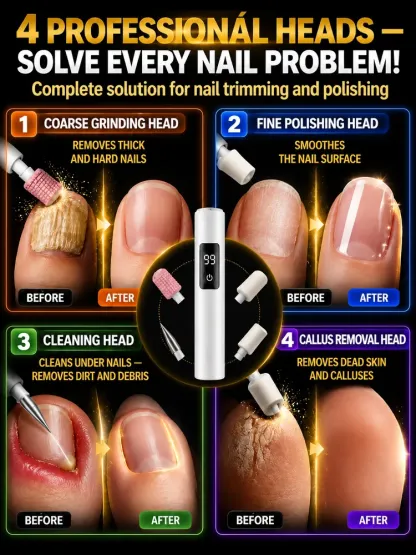 [Say goodbye to nail fungus&Get Perfect Nails Quickly] Electric Nail Polisher