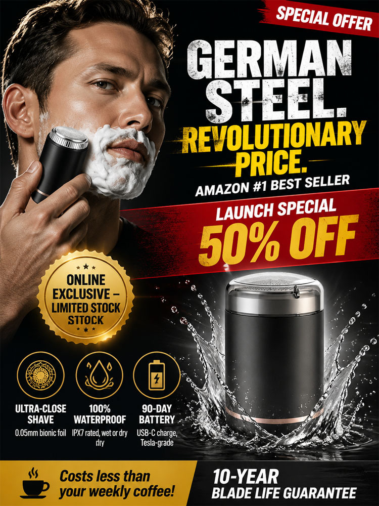 ⚡ THE POCKET-SIZED SHAVER THAT DESTROYS STUBBLE IN SECONDS! Ultra-Sleek Mini Electric Shaver — Razor-Smooth Results Anytime, Anywhere! 🔥