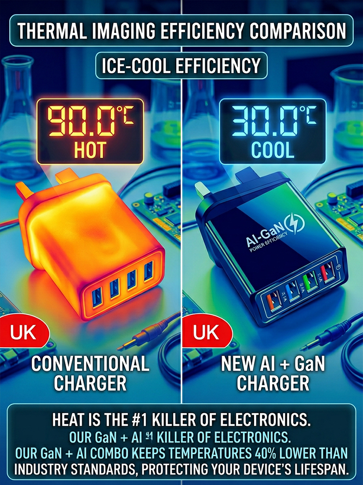 【Improve Your Phone's Battery Life】⚡Four-in-1 Travel Charger🚀 Make your 4-year-old smartphone charge faster than a new one