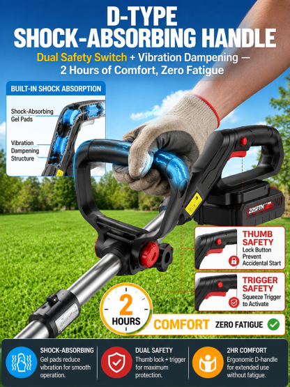 【Extra Long Battery Life】Electric Folding Lawn Mower ⚡⚡ Mows 200㎡ in just 10 minutes!