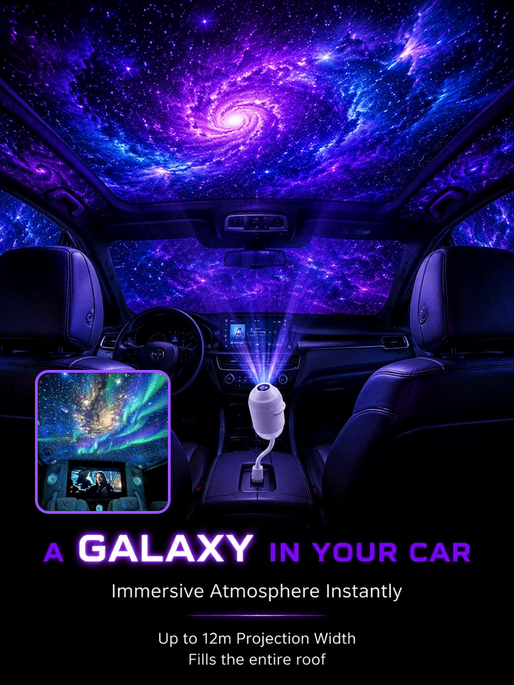 Creative Galaxy Projector⭐In just one second, you can transform your bedroom or car into a 360° dreamlike  Galaxy world🪐