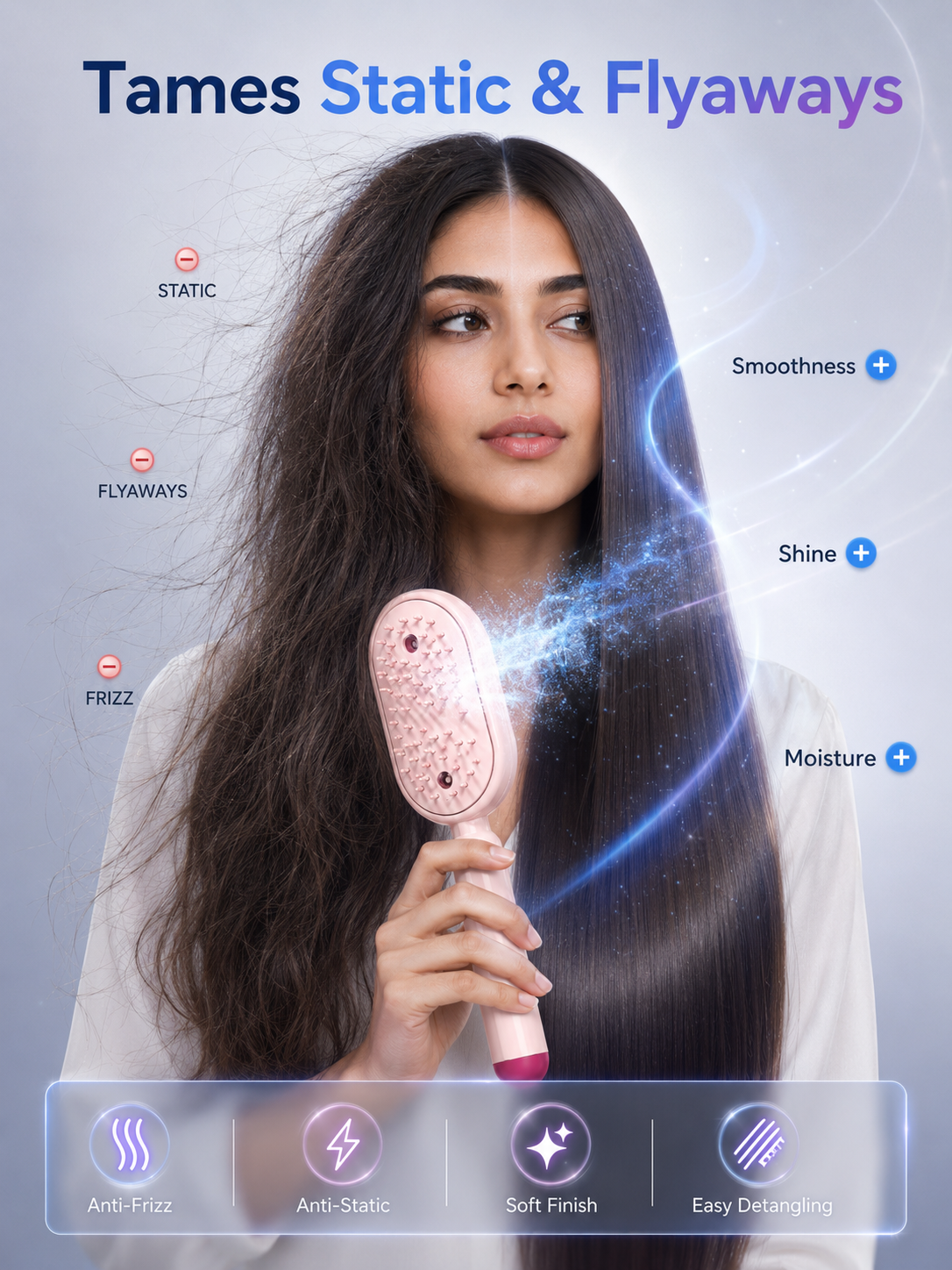 Multifunctional Steam Comb✨ Easily comb your hair while nourishing each strand, helping you look your best!