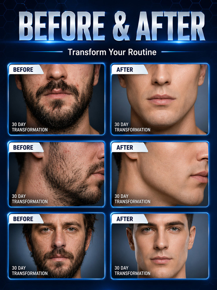 【German precision engineering, a best-selling shaver in Europe and America!】The new generation dual-head pocket shaver，Instant shaving, haircutting, and hair removal in just 1 second! Suitable for the whole family!