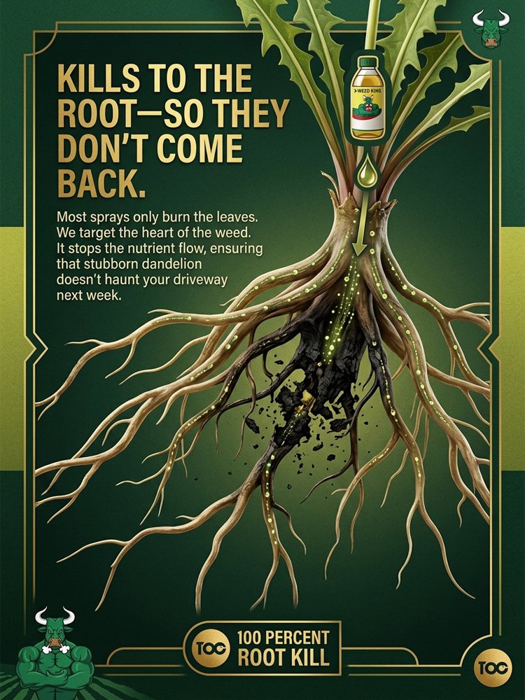 Herbicide and root rot control agent | 3-Hour Fast Acting Root Destroyer | 100%Plant Safe