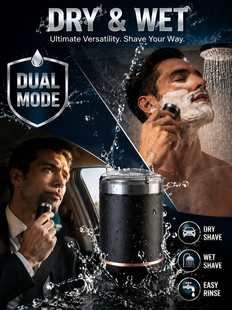 ⚡ THE POCKET-SIZED SHAVER THAT DESTROYS STUBBLE IN SECONDS! Ultra-Sleek Mini Electric Shaver — Razor-Smooth Results Anytime, Anywhere! 🔥