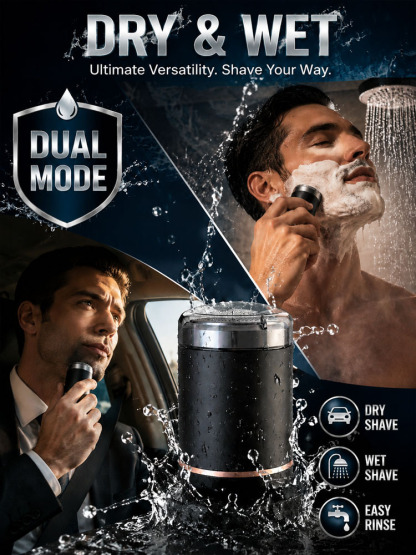 ⚡ THE POCKET-SIZED SHAVER THAT DESTROYS STUBBLE IN SECONDS! Ultra-Sleek Mini Electric Shaver — Razor-Smooth Results Anytime, Anywhere! 🔥