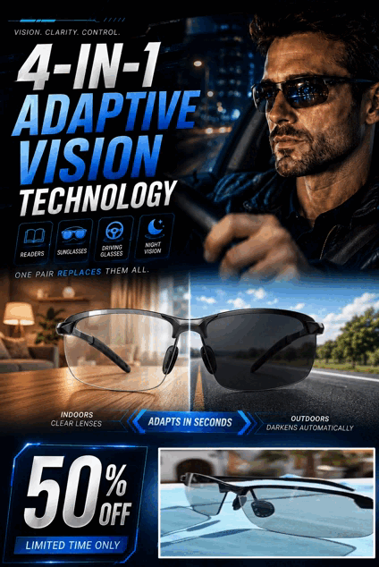 2026 DriveSync™ Auto-Tint Progressive Driving Glasses | Powered by 2026 Auto-Adapt™ Vision Matrix Technology | photochromic progressive glasses | multifocus reading glasses