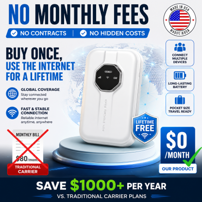 【NO DIRECT DEBITS】Portable AI Satellite Wi-Fi ✨✨ 100% Subscription-Free ✨✨