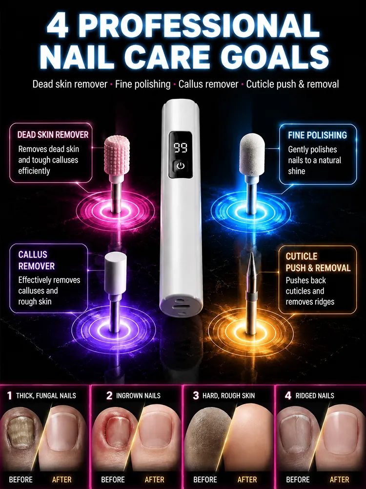 [Say goodbye to nail fungus&Get Perfect Nails Quickly] Electric Nail Polisher