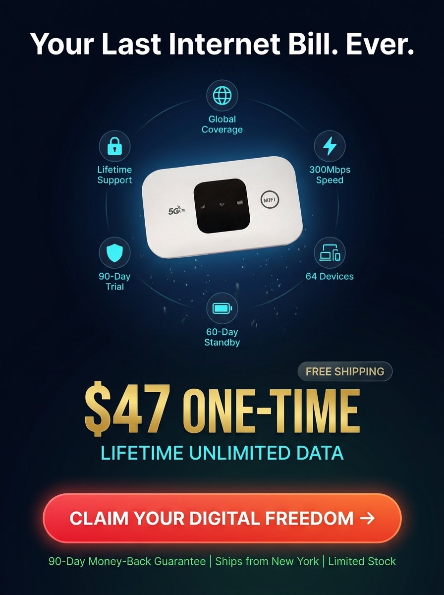🌍One-Time Purchase for Lifetime Free Global 4K Internet — No SIM, No Monthly Fees, No Signal Dead Zones!🚀