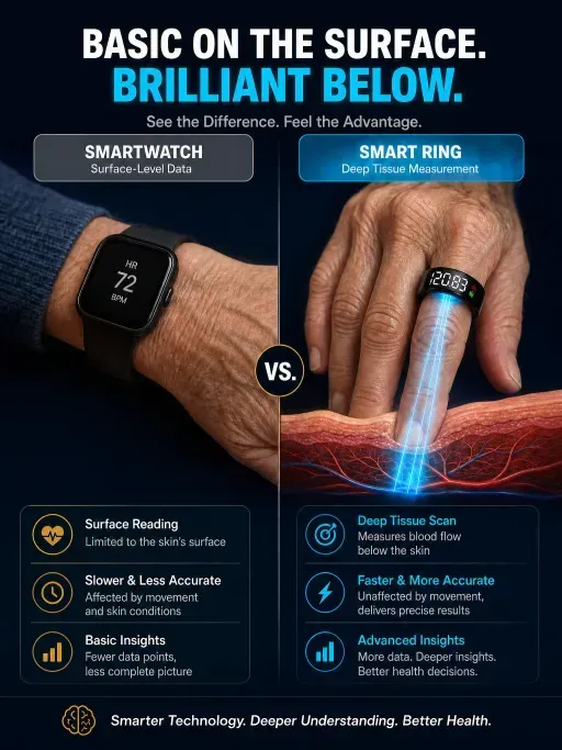 🚀 YOUR ENTIRE DAY OF HEALTH DATA — WRAPPED AROUND ONE FINGER! 💍⚡ The 24/7 Smart Health Ring That Tracks Your Body Day & Night — No Bulky Watch, No Complicated Routine, Just Continuous Insights While You Live and Sleep.