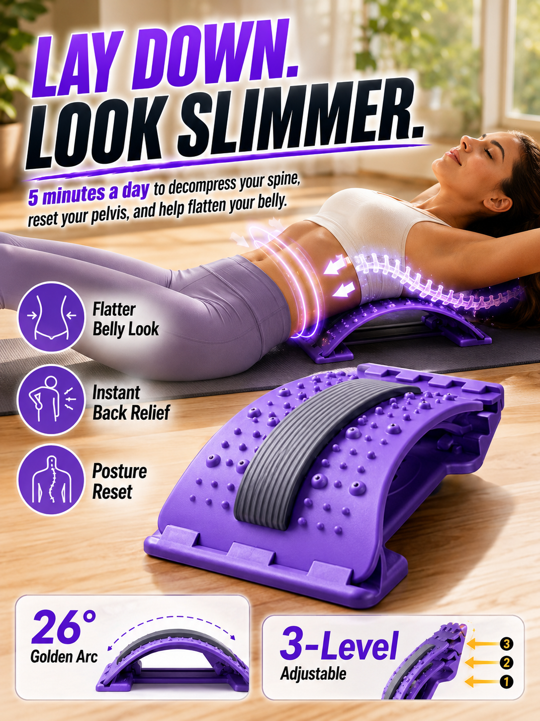 🔥 Lie Down & Lose Weight — Sculpt a Flatter, Tighter Waist Effortlessly!