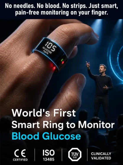 🚀 YOUR ENTIRE DAY OF HEALTH DATA — WRAPPED AROUND ONE FINGER! 💍⚡ The 24/7 Smart Health Ring That Tracks Your Body Day & Night — No Bulky Watch, No Complicated Routine, Just Continuous Insights While You Live and Sleep.