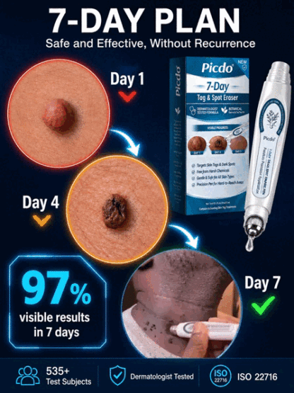 🚨 CRAZY DEAL ALERT: For a limited time, we are doing a BUY 1 GET 1 FREE! 🎁Painless Precision Wart & Mole Remover Pen - Instant Roll-Off