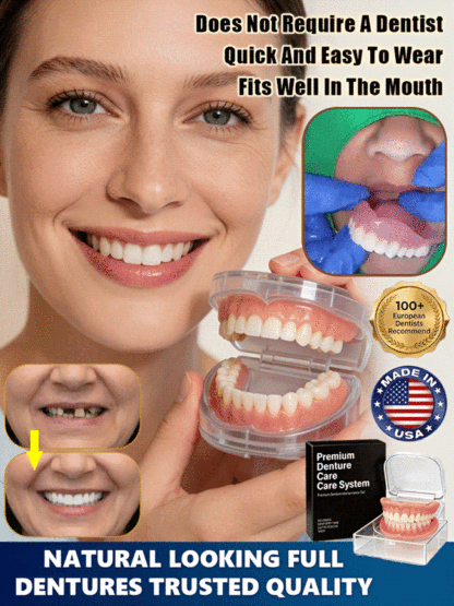 【💯Awarded the highest food-grade safety certification!💯】🔥High-quality denture set🔥👍Buy one get one free, 98.9% positive reviews, 99% repurchase rate!👍