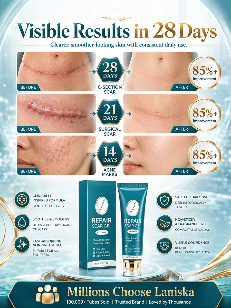 Medical Silicone Scar Repair Gel | Fade Scars & Restore Smooth-Looking Skin