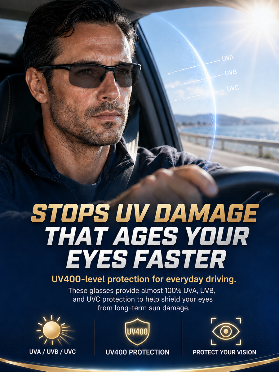 One Pair of Glasses for Day & Night Driving