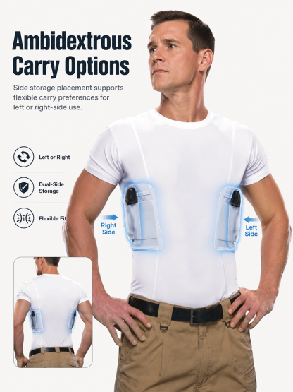 Concealed Carry Holster Shirt – Comfortable, Discreet & Built for Everyday Wear