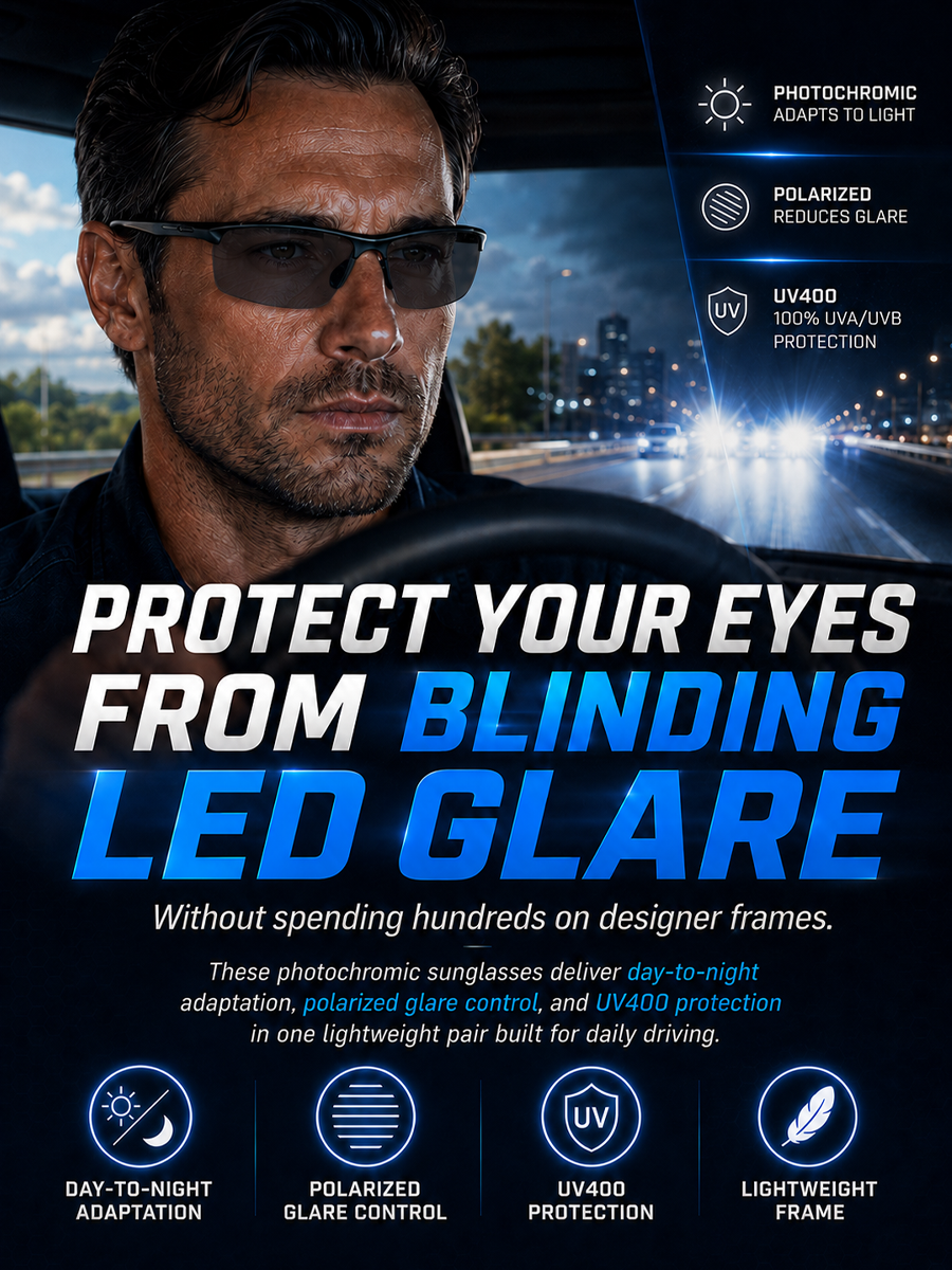 One Pair of Glasses for Day & Night Driving