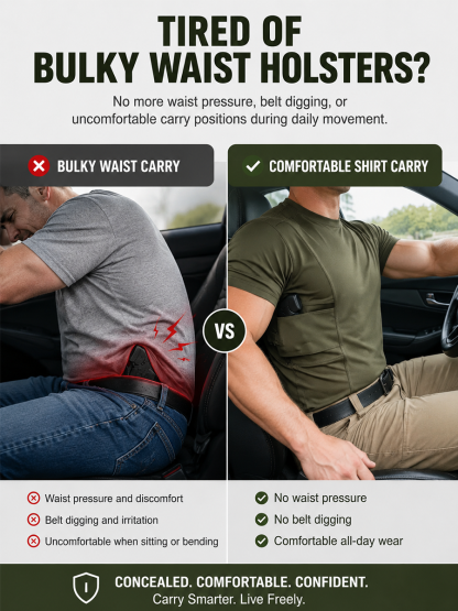 Concealed Carry Holster Shirt – Comfortable, Discreet & Built for Everyday Wear