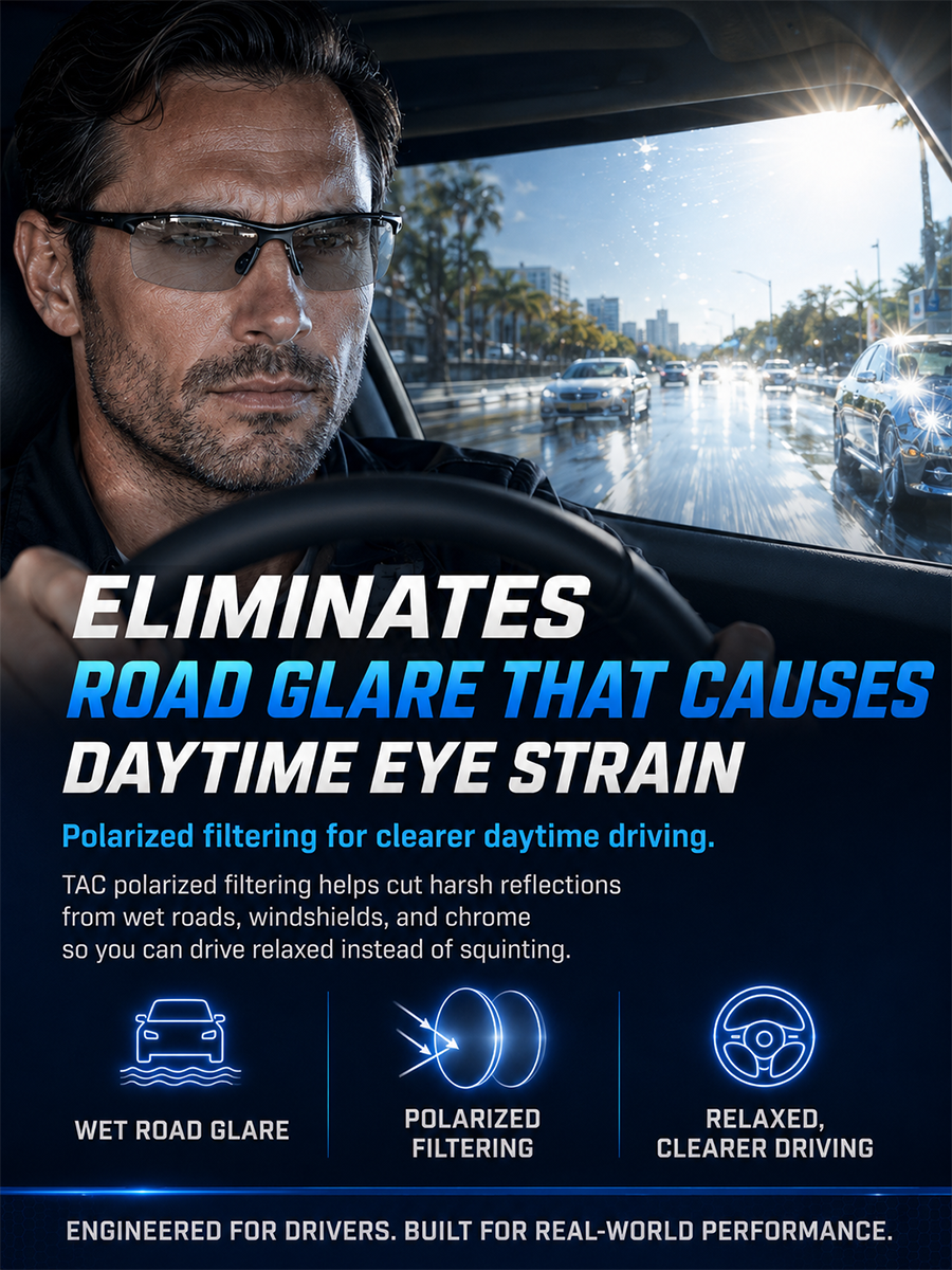 One Pair of Glasses for Day & Night Driving