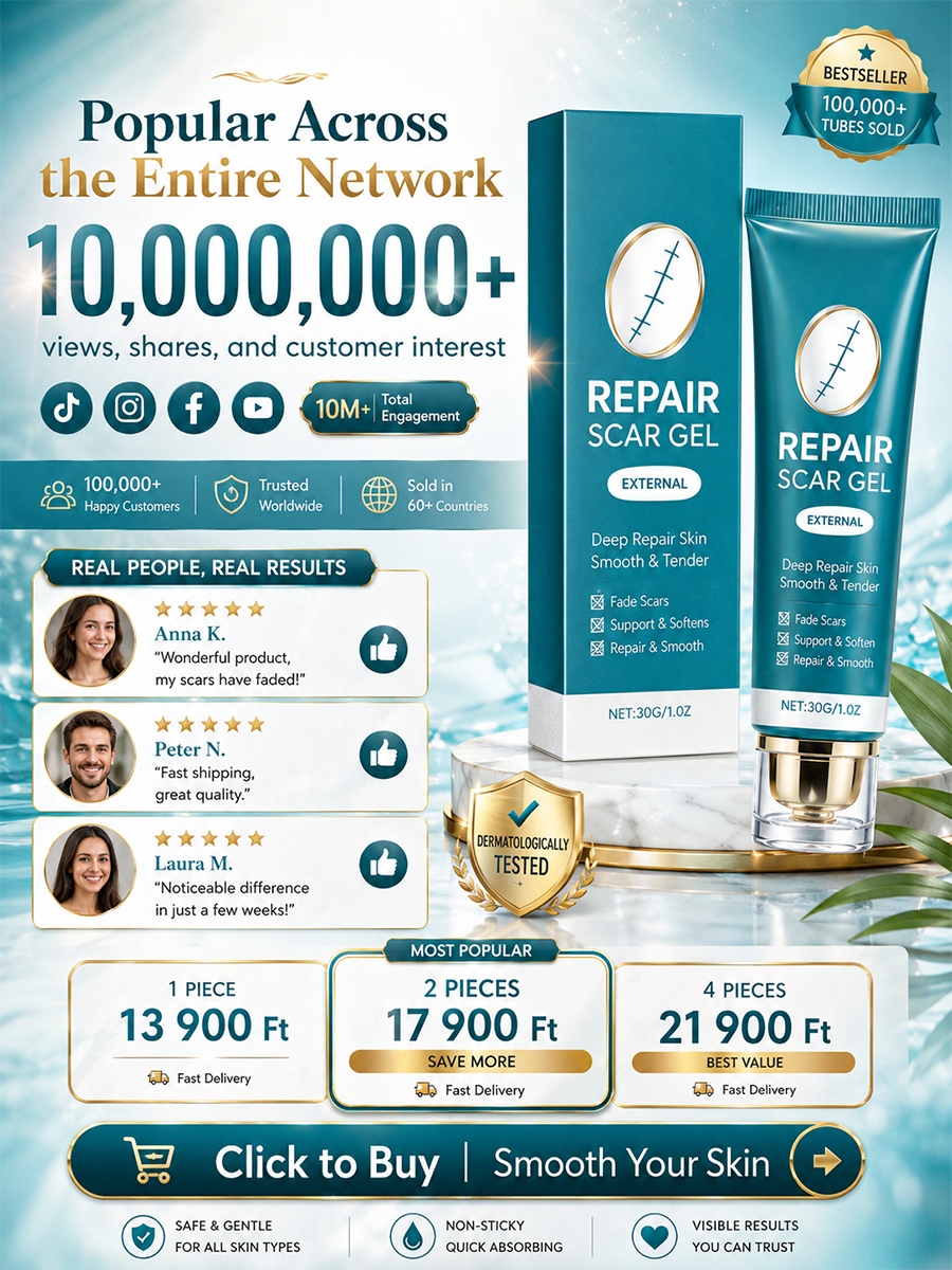 Medical Silicone Scar Repair Gel | Fade Scars & Restore Smooth-Looking Skin