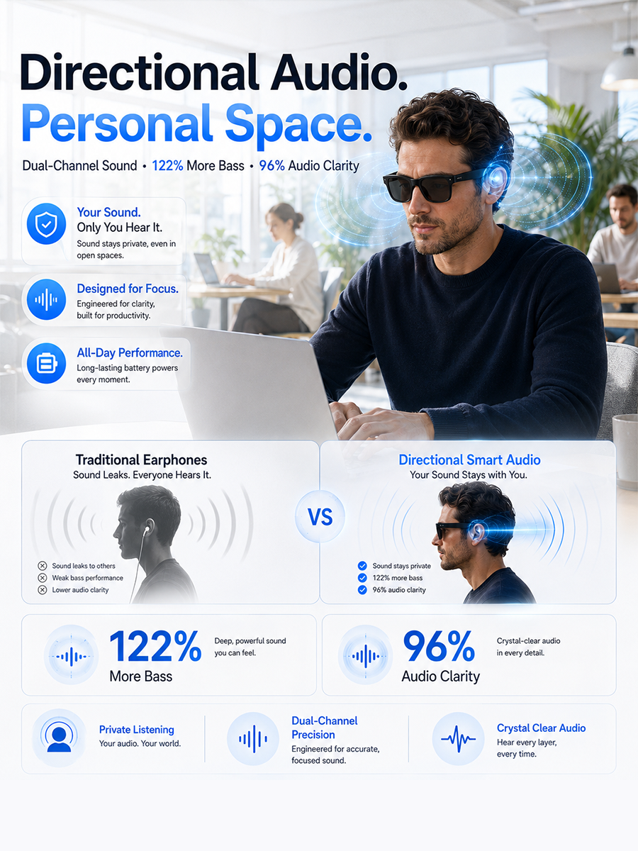AI Smart Translation Glasses — See More. Hear More. Connect Without Limits.