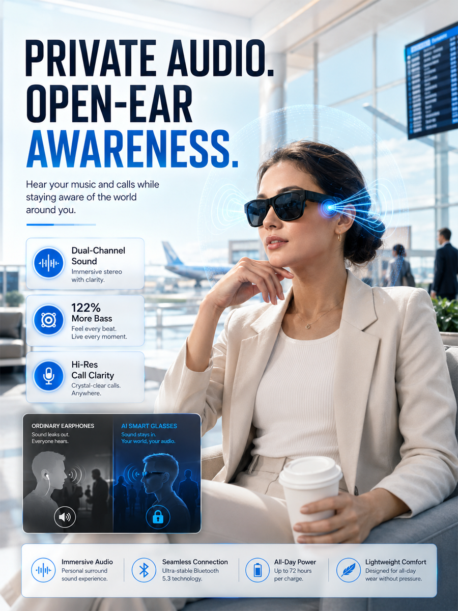 AI Smart Translation Glasses — See More. Hear More. Connect Without Limits.